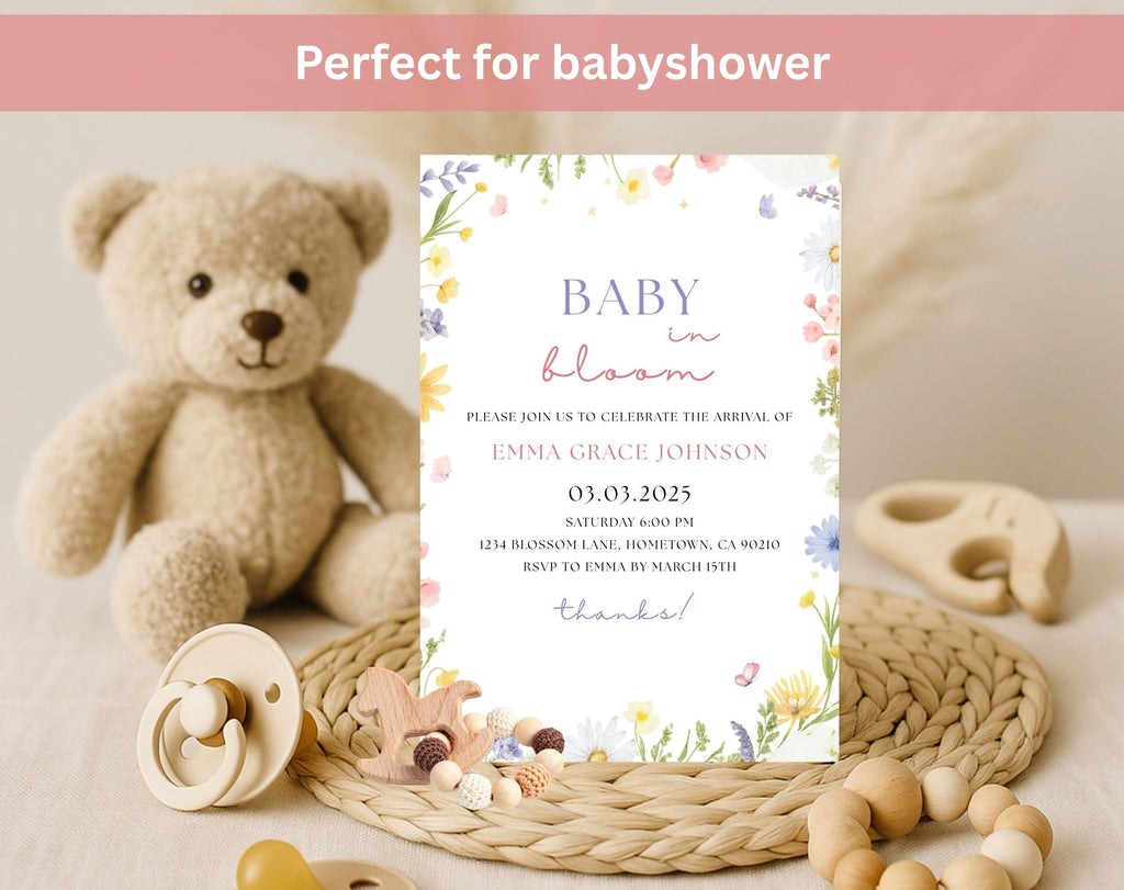 Floral Baby Shower invitation