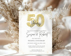 Gold  Balloon 50th Wedding Anniversary