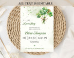Green Clover Bridal Shower Invitation Template