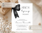 She's Tying the Knot Baby Shower Invitation