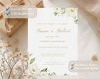 White Gold Floral 70th Wedding Anniversary