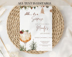 35th winter Birthday Invitation