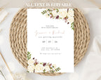 Ivory Rose Wedding Invitation