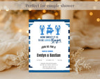 Blue and White Bayou Couples Shower Invitation