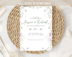 Elegant Wildflower Wedding Invitation