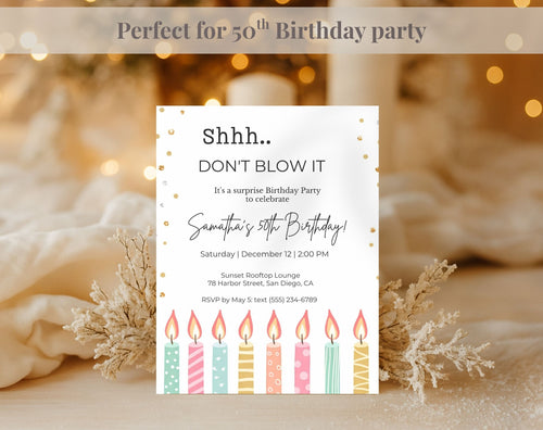 50th Birthday Invitation