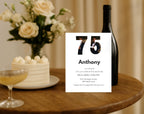 75th Photo Birthday Invitation