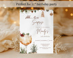 35th winter Birthday Invitation