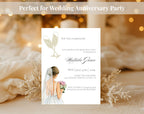 White Gold Bridal Shower Invitation