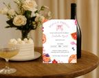 Pink Bows Brunch Birthday Invitation