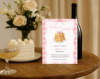 Pink Pancakes and Pajamas 6th Birthday Invitation