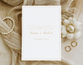 50th Elegant Gold Anniversary Thank You Card Template