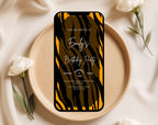 Tiger Print Birthday Invitation