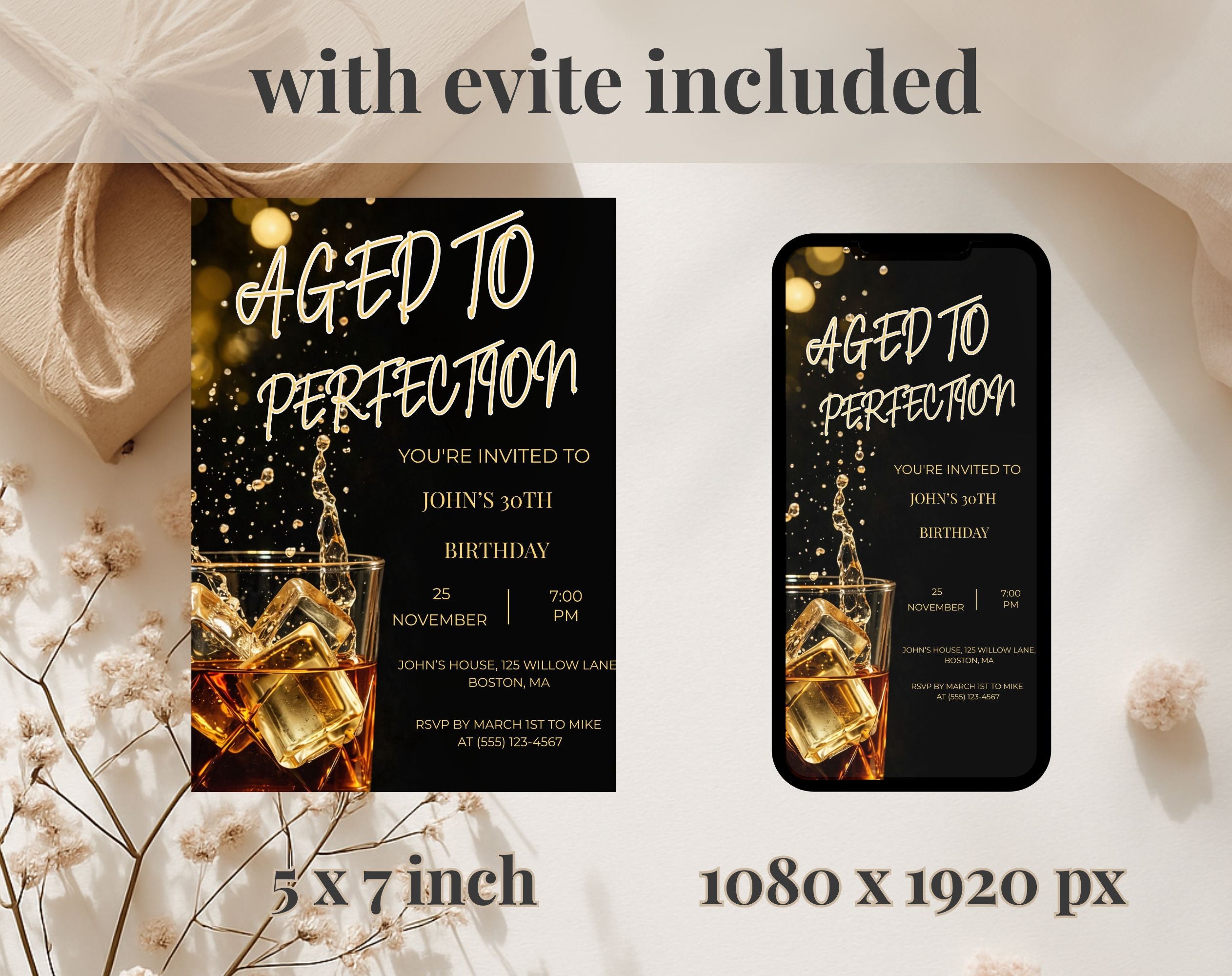 30th Birthday Invitation