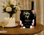 Black & Gold Birthday Invitation