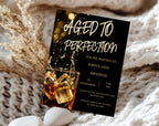 35th Wiskey Birthday Invitation