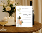 White Gold Bridal Shower Invitation