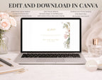 Elegant Floral 90th Birthday RSVP Card