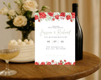 Red Rose Wedding Invitation