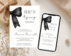 She's Tying the Knot Baby Shower Invitation