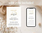 Elegant Gold 75th Birthday Invitation