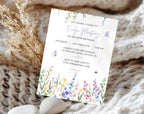 Floral 80th Birthday Invitation