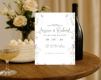 Elegant Wildflower Wedding Invitation