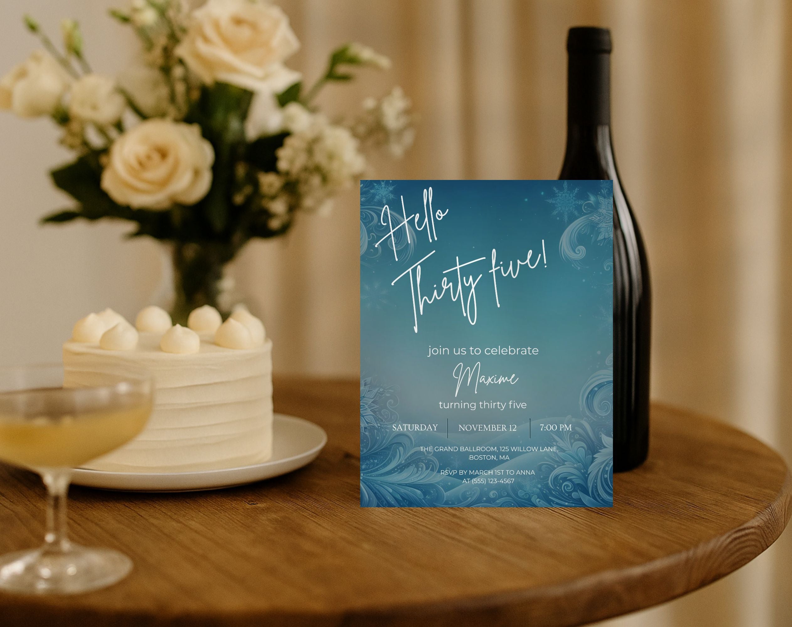 35th Birthday Invitation