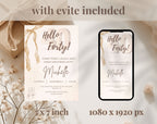 40th Birthday Invitation Beige Gold