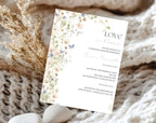 Neutral Floral  Love in Bloom Bridal Shower Invitation