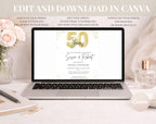 Gold  Balloon 50th Wedding Anniversary
