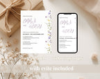 Wildflower Wedding Invitation Template