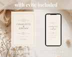 Beige Minimalist Wedding Invitation