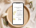 Gold Cocktail Birthday Party Invitation