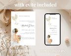 White Gold Bridal Shower Invitation