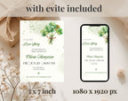 Green Clover Bridal Shower Invitation Template