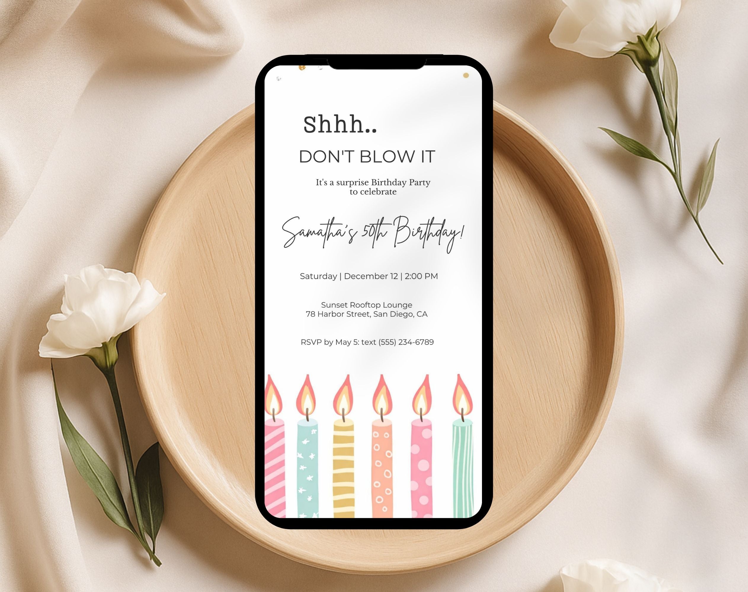 50th Birthday Invitation