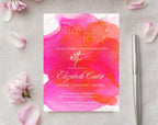 Pink 40th Birthday Invitation