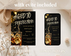 40th Whiskey Birthday Invitation