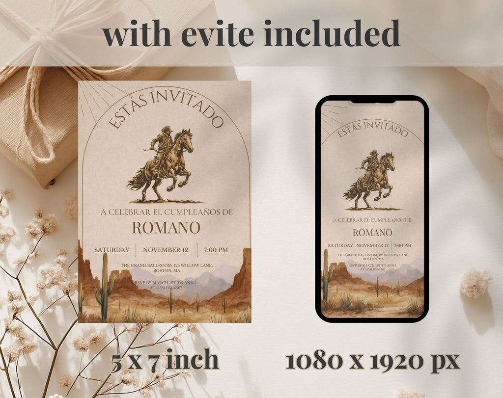 Western Birthday Invitation