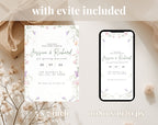 Elegant Wildflower Wedding Invitation
