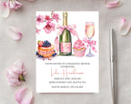 Pink and Gold Birthday Brunch Invitation