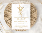 Gold Birthday Invitation
