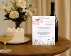 Pink Butterfly Baby Shower Invitation