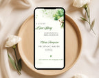 Green Clover Bridal Shower Invitation Template