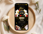 Casino 40th Birthday Invitation