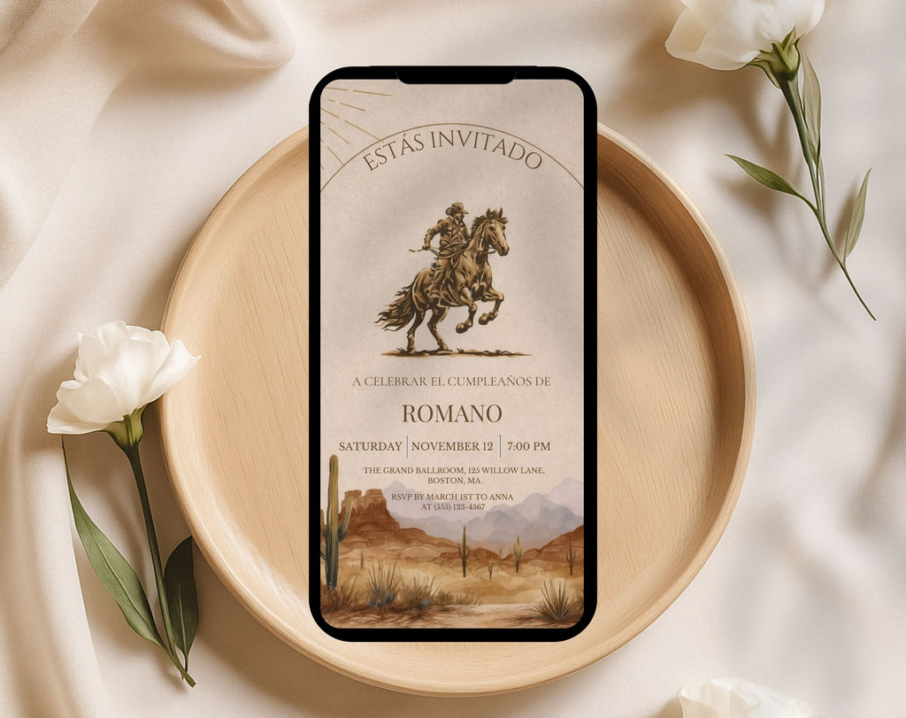 Western Birthday Invitation