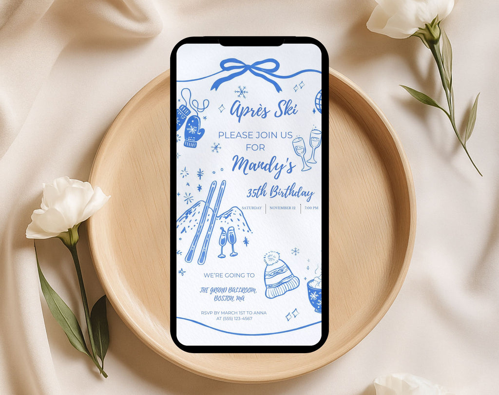 Après Ski 35th Birthday Invitation