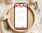 Red Rose Wedding Invitation