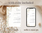 Neutral Floral  Love in Bloom Bridal Shower Invitation